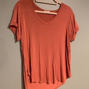 Rust Orange Soft Tee Shirt